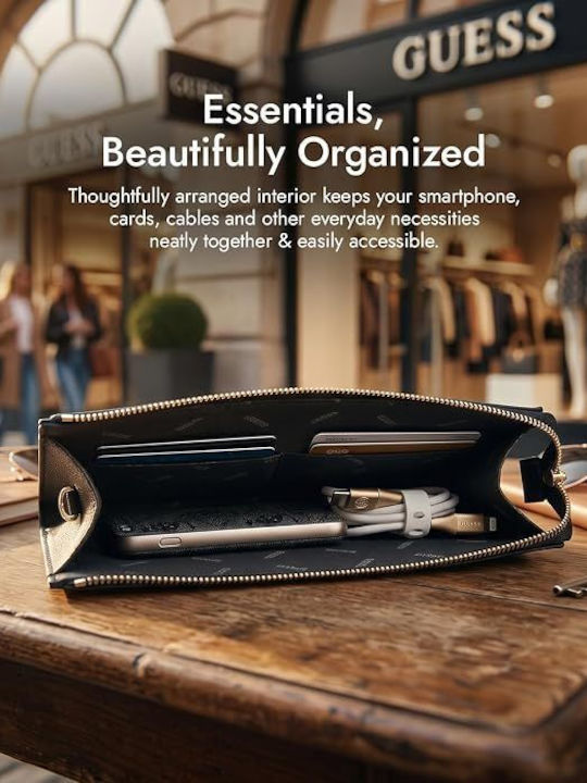 4g Round Damen-Handytasche Braun