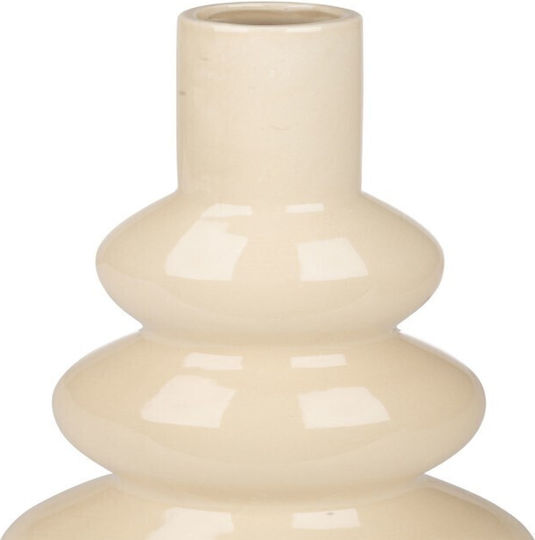 Estia Decorative Ceramic Vase Ecru Y36cm