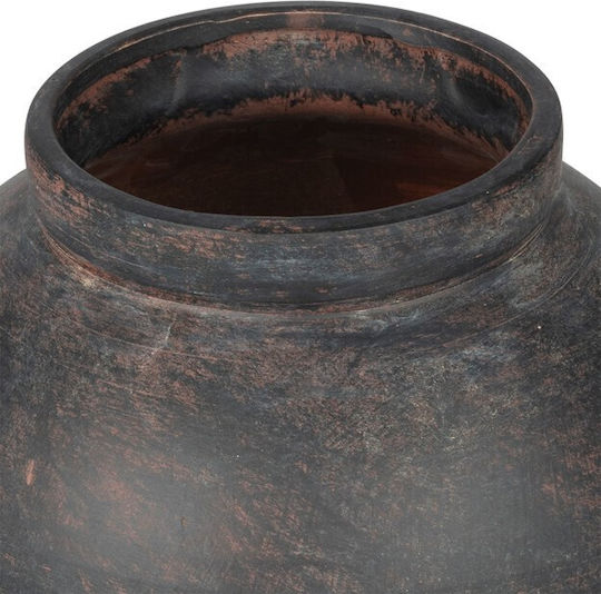 Estia Decorative Ceramic Vase Orange 16.5xH20cm
