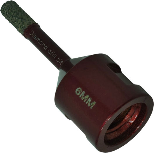 SKS Tools Diamond Hole Saw for Wet/Dry Cutting, 6 mm Diameter, for Metal and Tile