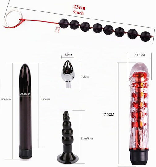Lux Fetish BDSM комплект в черен цвят 35 броя