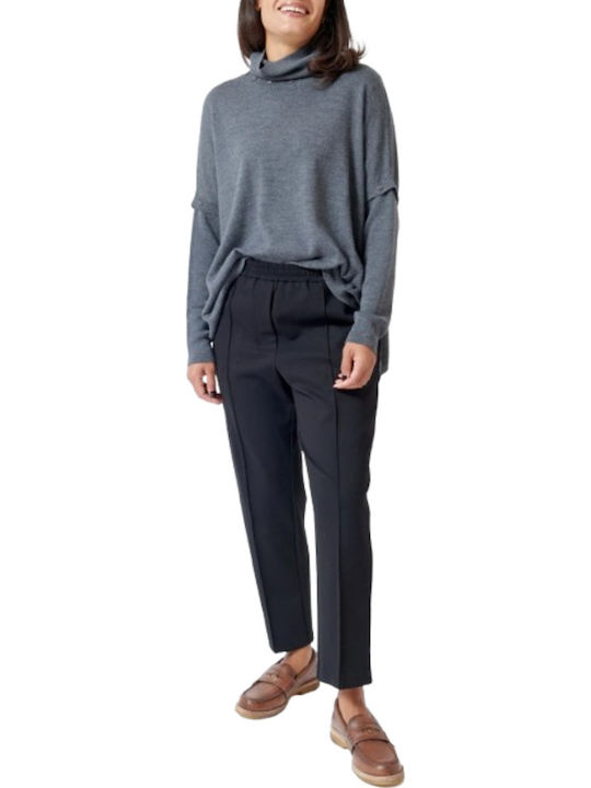 Women's Fabric Trousers Black