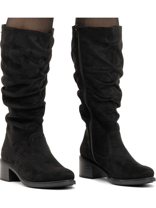 Damenstiefel mit schwarzem Fell