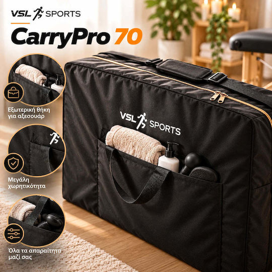 VSL Sports CarryPro 70 Транспортен Калъф за Физиотерапевтично Оборудване Черен 93x72 см