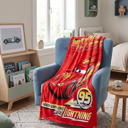 Disney Cars Red Fleece Blanket 150x100cm