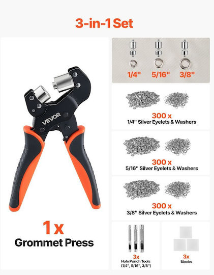 Vevor Комплект Инструменти за Монтаж на Очи 900 Бройки 6 8 10 Mm Kyqshymjtcxkio27d001v0