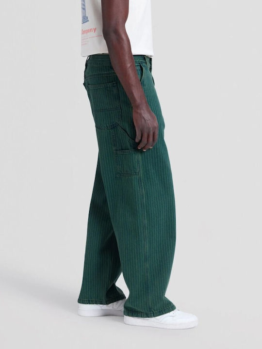 Мъжки дънки със свободна кройка Relaxed Baggy, зелени