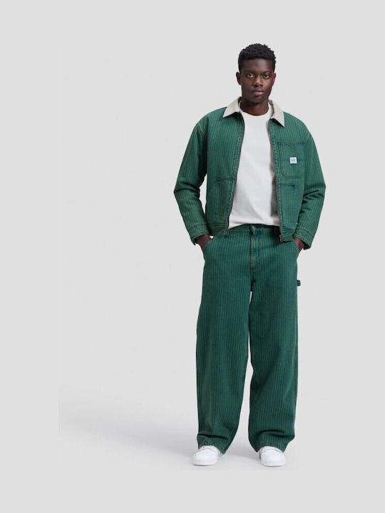 Мъжки дънки със свободна кройка Relaxed Baggy, зелени