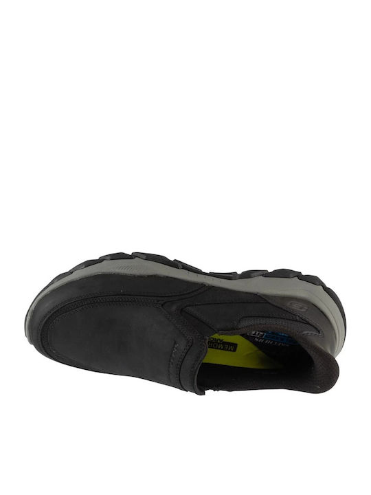 Santoro Archaic Canvas Men's Black Slip-Ons