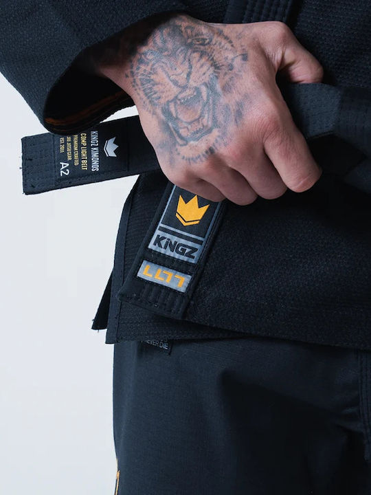 Kingz Men's Brazilian Jiu Jitsu Jacket Black