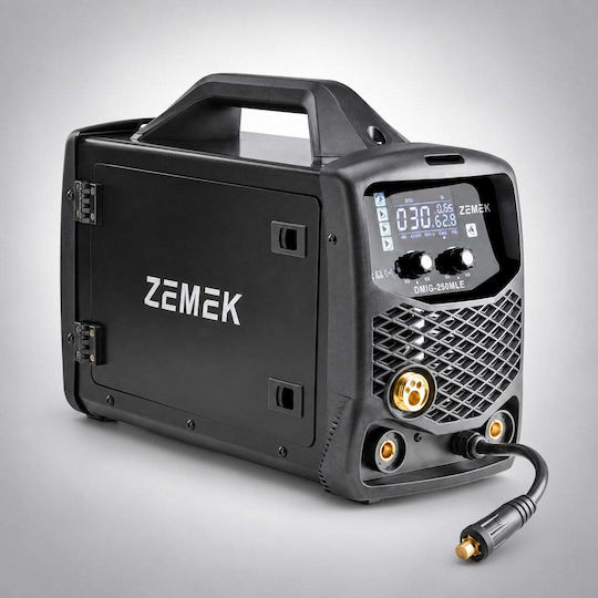 Zemek DMIG-250MLE Inverter Welding Machine MIG / MMA / TIG with Maximum Welding Current 250A and Duty Cycle 60%