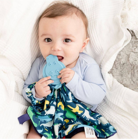 Cheeky Chompers Dino Baby-Schmusetuch Blau