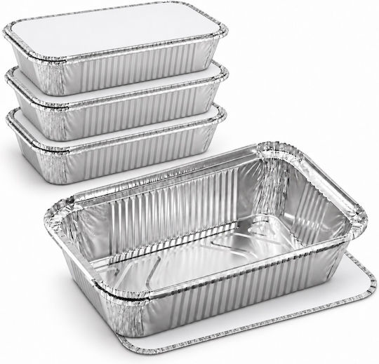 Food Pack Σκεύος Αλουμινίου Παραλληλόγραμμο Νο161 (4τμχ)
