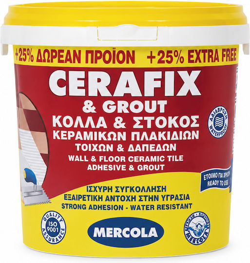 Mercola Cerafix & Grout Acrylic Water-Resistant Tile Joint Filler White 5.5kg