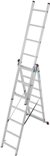 Krause Vielfachzweckleiter aus Aluminium 3x7 mit maximaler Höhe von 5.1m