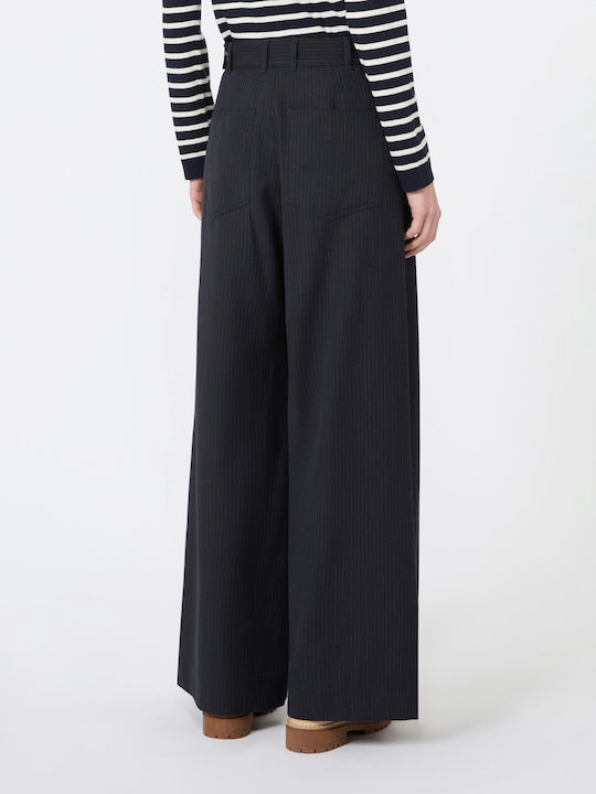 Damen Stoffhose Marineblau