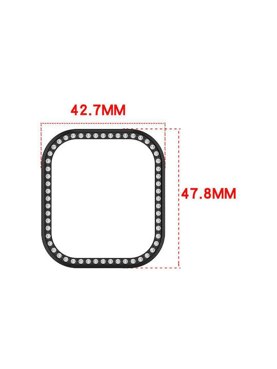 Schutzhülle Redmi Watch 6 Active Diamond Half Coverage Hollow PC Uhr Schwarz