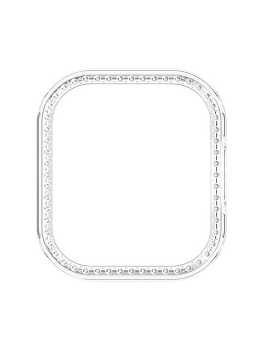 Redmi Watch 6 Active Diamond Half Coverage Hollow Pc Watch Schutzhülle Silber