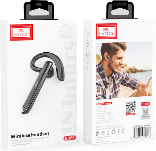 ET-BH65 In ear Bluetooth хендсфри Слушалка Черен