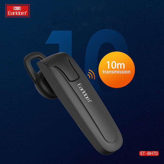 ET-BH70 Earbud Bluetooth Handsfree Ακουστικό Μαύρο