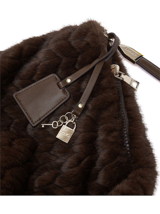 Brown Fur Women's Shopper Bag
