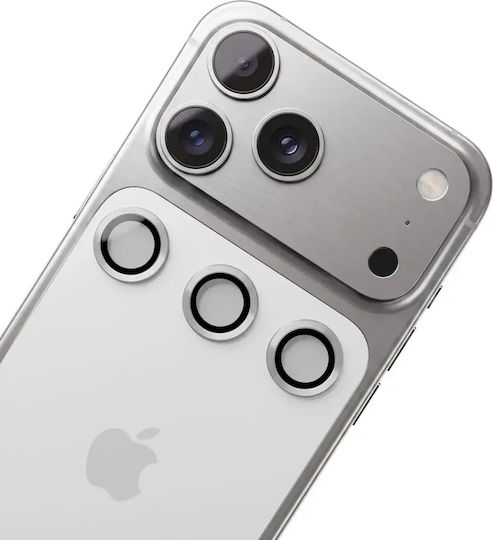 Tfo Комплект стъклени протектори за камера iPhone 18 Pro Сребрист