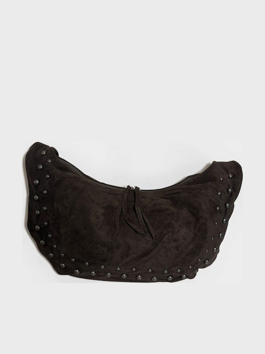 Women's Hobo Bag Suede Chocolate