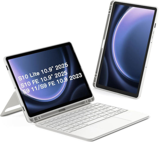 Inateck Клавиатура Samsung 11-инчов Qwertz Бял