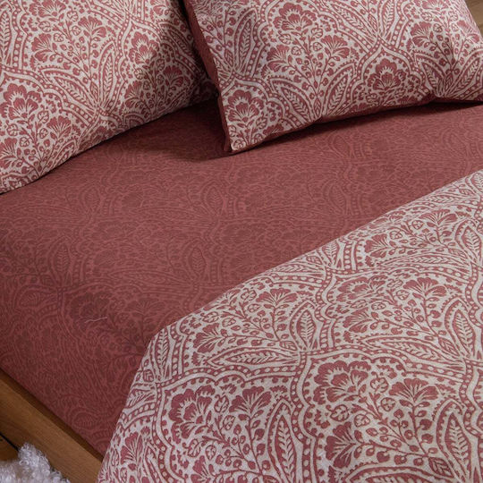 Nef-Nef Homeware Marcel Σετ Σεντόνια Υπέρδιπλα 240x260εκ. Μπορντό (4τμχ)