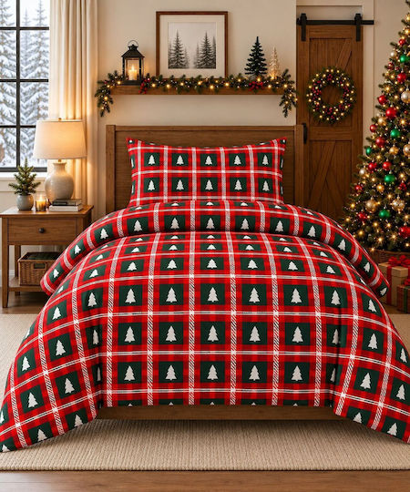 Astron Italy Super-Double Bed Sheet Set 245x260cm Multicolour (4 Pieces)