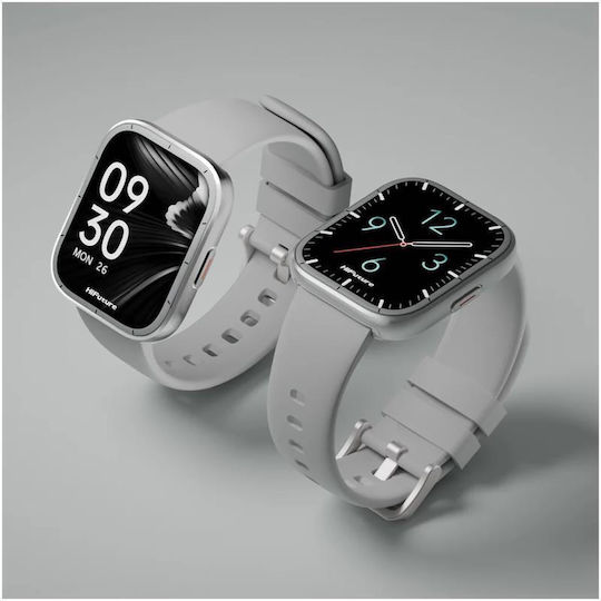 Zone3 Aluminium 47mm Smartwatch με Παλμογράφο (Ασημί)