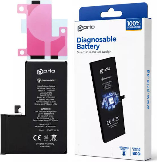Prio Diagnosable Battery Iphone 15 Pro Max