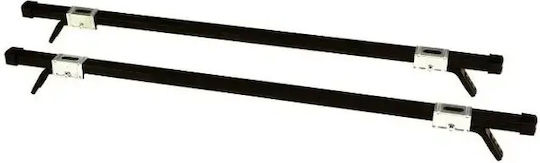 Hermes Μπάρες Οροφής Μεταλλικές 110εκ. για Fiat Ducato 4D 1995-2006 (Σετ με πόδια) Μαύρες