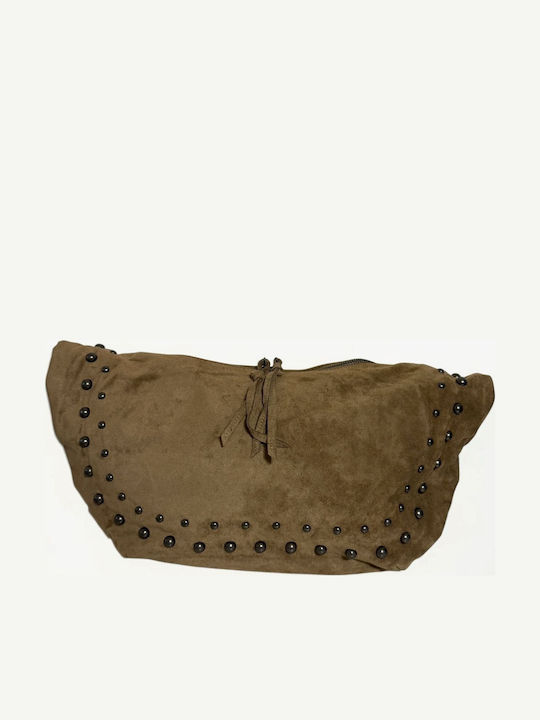 Women's Hobo Bag Suede Beige
