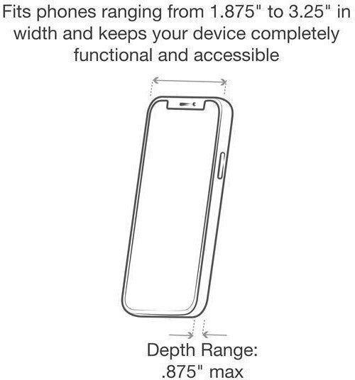 RAM Mount X-Grip Βάση Κινητού Αυτοκινήτου με Ρυθμιζόμενα Άγκιστρα Μαύρη
