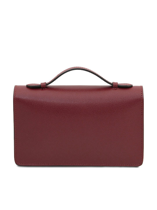 Opera Silver Leather Women's Clutch