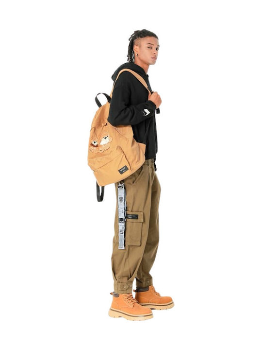 Stoff-Damenrucksack Camel