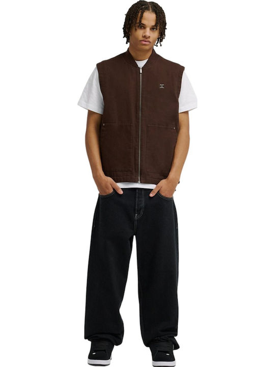 Ärmellose Pufferjacke Braun
