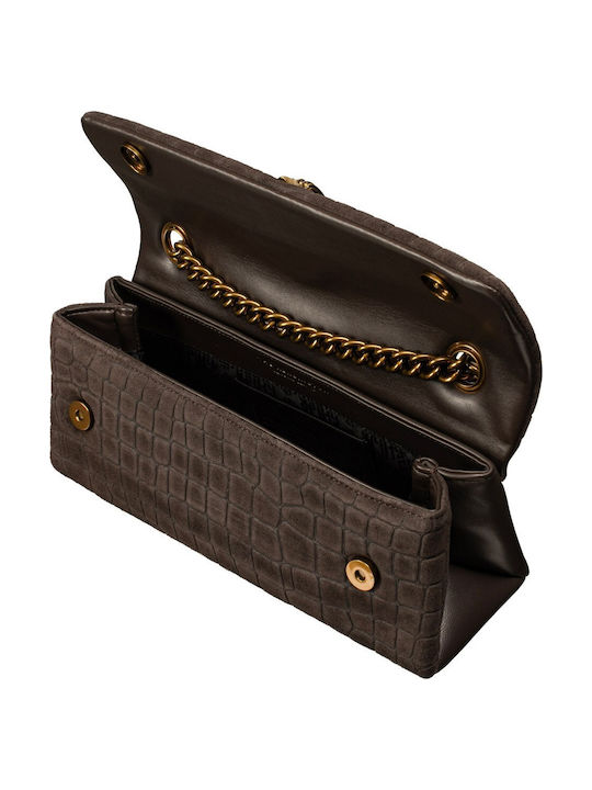 Kensington Women's Flap Bag Suede Brown Multi