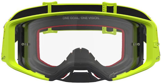 Μάσκα Motocross Alpinestars Supertech Vesta Yw Fluo Bk Clr