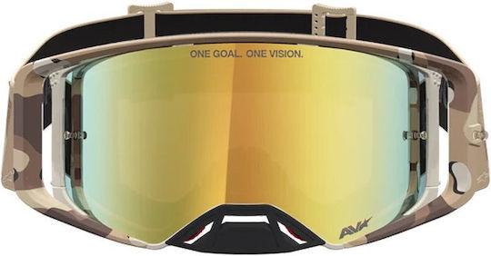 Alpinestars Supertech Lone Camo Desert Spiegel Motocross-Schutzbrille