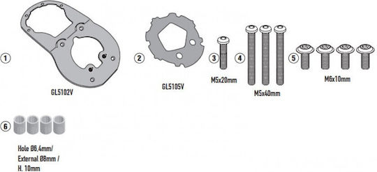 Tank Bag Mounting System Bf69k Tanklock Triumph Tiger Sport 660 '22-'25 Tiger Sport 800 '25-'26 Kappa