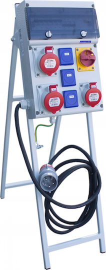 Scame Wall-Mounted Waterproof Electrical Panel, 5 Rows, 4 Modules