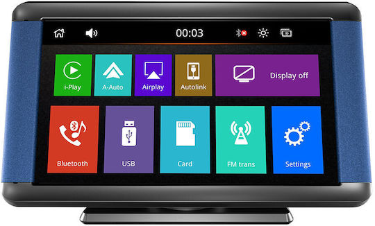 Тъчскрийн 7" Мултимедийна За Табло На Автомобил С Apple CarPlay Android Auto Bluetooth GPS
