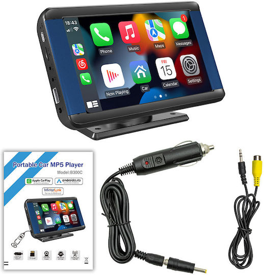 Тъчскрийн 7" Мултимедийна За Табло На Автомобил С Apple CarPlay Android Auto Bluetooth GPS