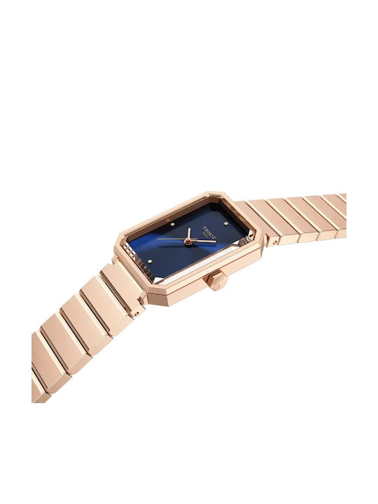 Tissot Women's Battery Watch with Pink Gold Metal Bracelet Tissot Women's Battery Watch with Pink Gold Metal Bracelet