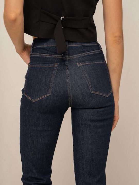 Pantaloni Jeans Evazați pentru Femei Negri