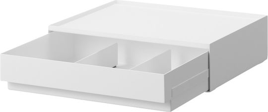 Yamazaki Metallischer Tischständer 27x21x7,2 cm Weiß