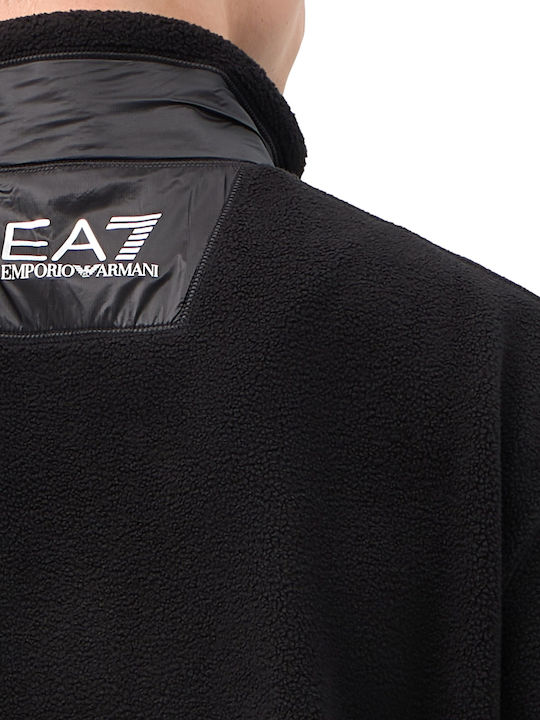 Men's Hooded Fleece Jacket Black