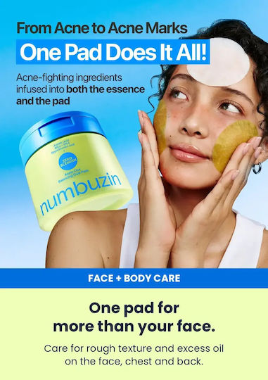 Tampoane Tonifiante pentru Față Zero Blemish cu Centella Asiatica 60x210ml